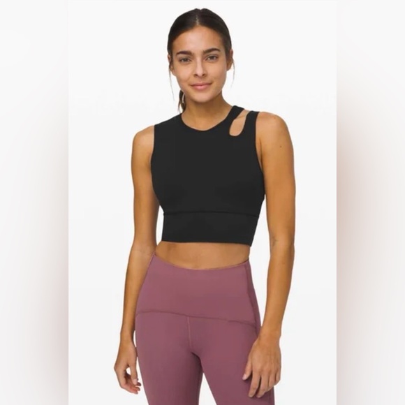 lululemon athletica Tops - Lululemon blue shoulder cut out top